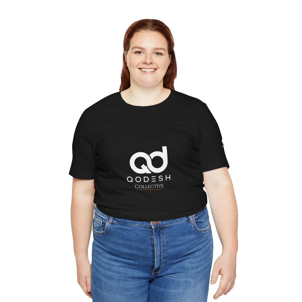 Qodesh Collective White Tee — Unisex Jersey Short Sleeve T-Shirt