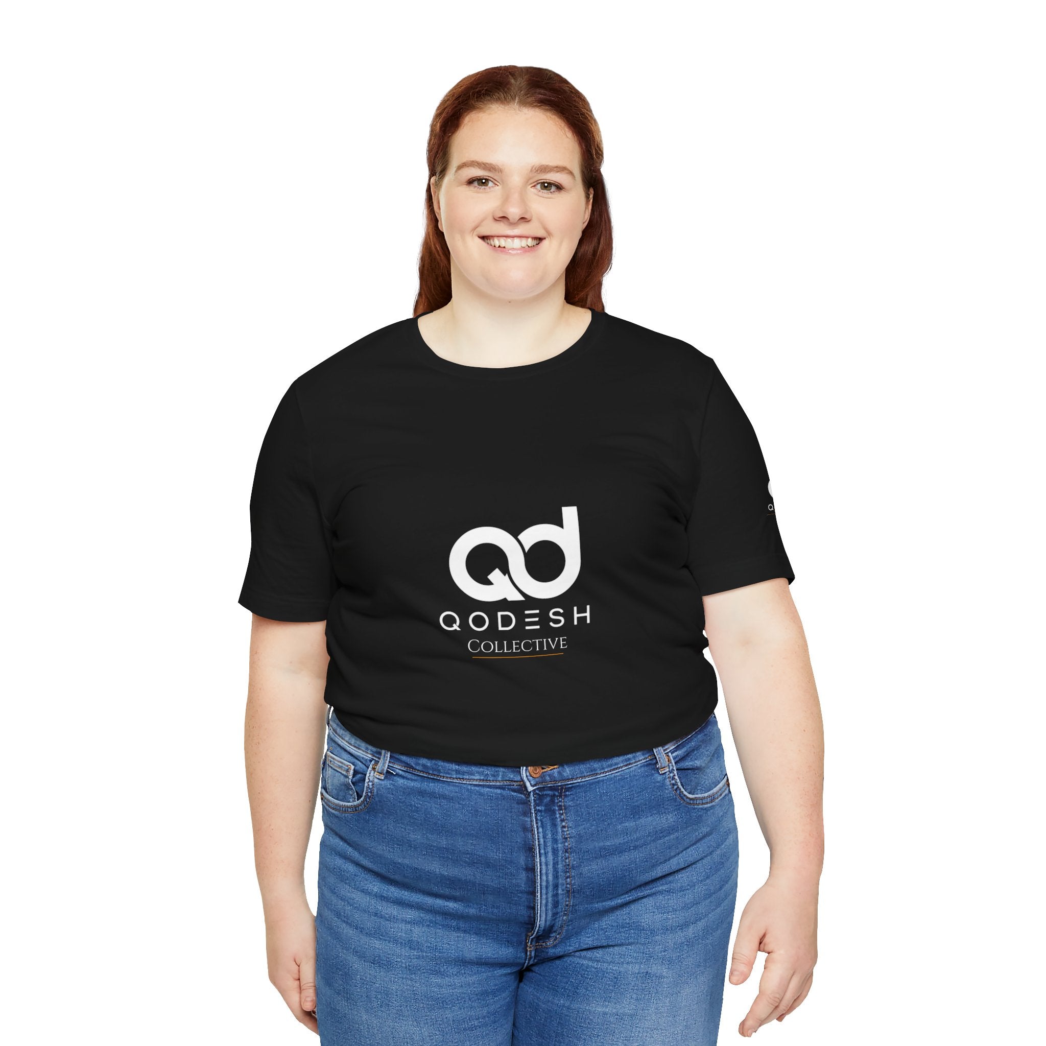 Qodesh Collective White Tee — Unisex Jersey Short Sleeve T-Shirt