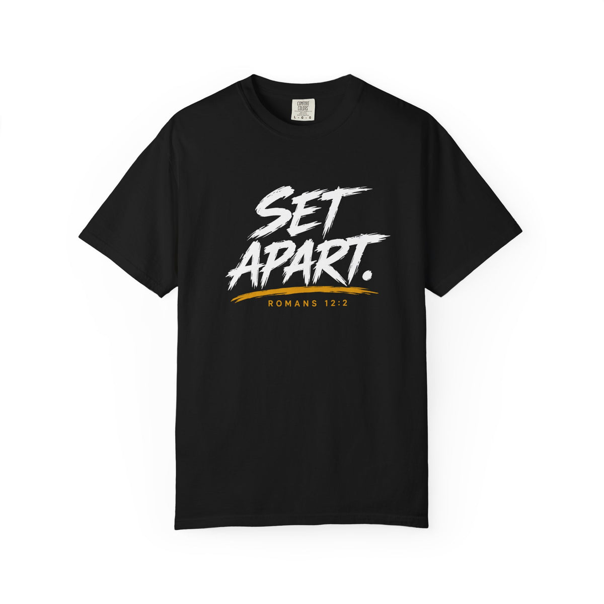 Set Apart Tee — "Set Apart" Graphic T-Shirt with Romans 12:2 (Qodesh Collective)