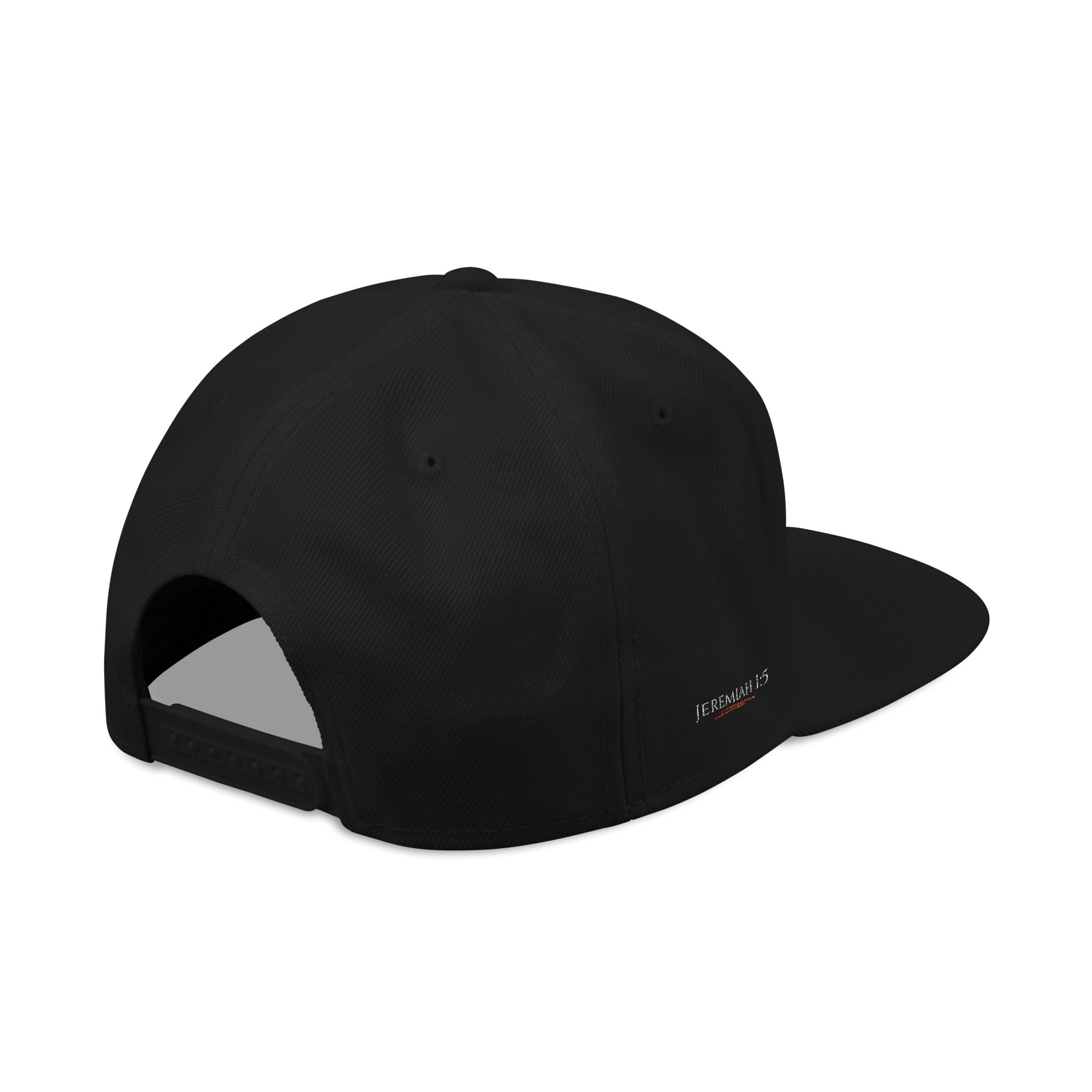 Embroidered Snapback Qodesh Set Apart Cap | Premium Faith Inspired Hat | Christian Streetwear Cap (Black)