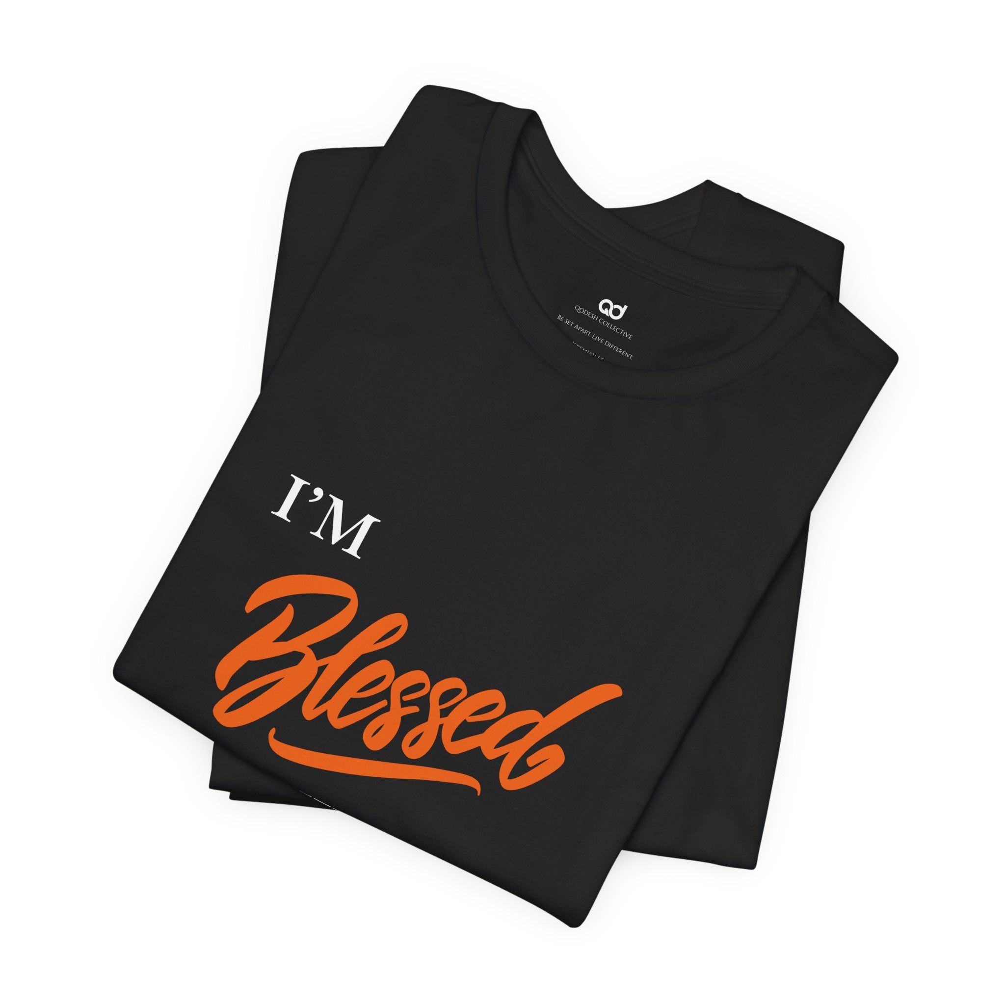 Blessed Script Tee — Inspirational 'Blessed' Short Sleeve T-Shirt