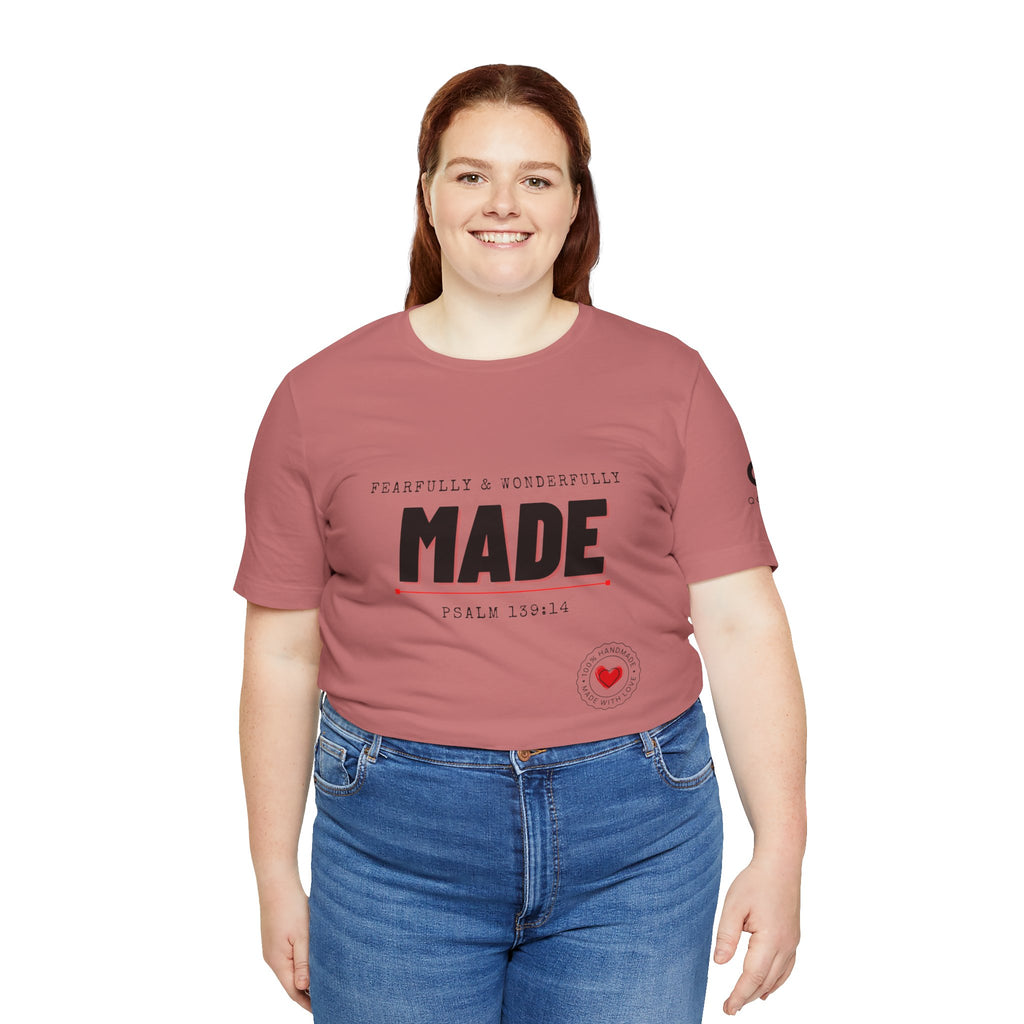 Kingdom Culture Statement Tee — "Fearfully & Wonderfully Made" Psalm 139:14 Christian Tee