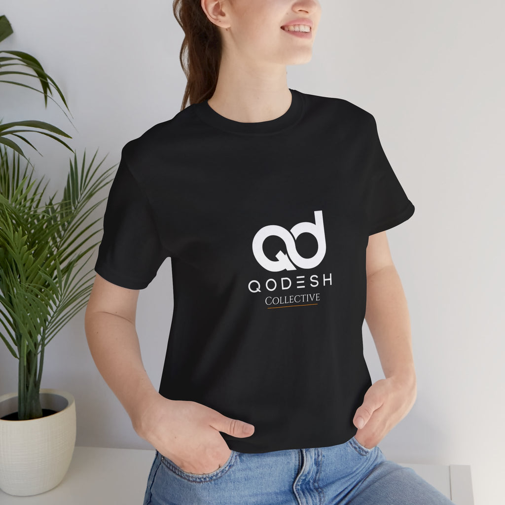 Qodesh Collective White Tee — Unisex Jersey Short Sleeve T-Shirt