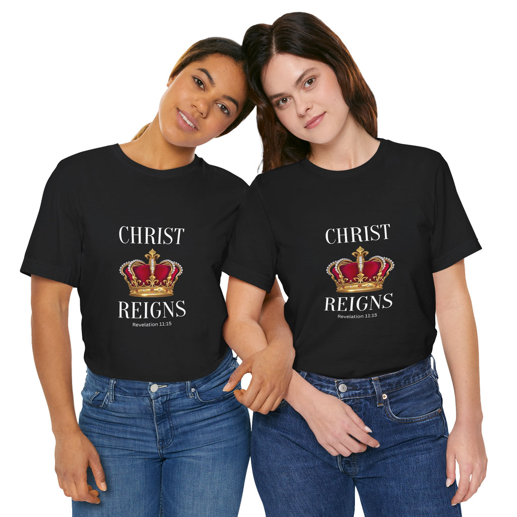 Set Apart Premium Tee — Royal Red & Gold Crown T-Shirt