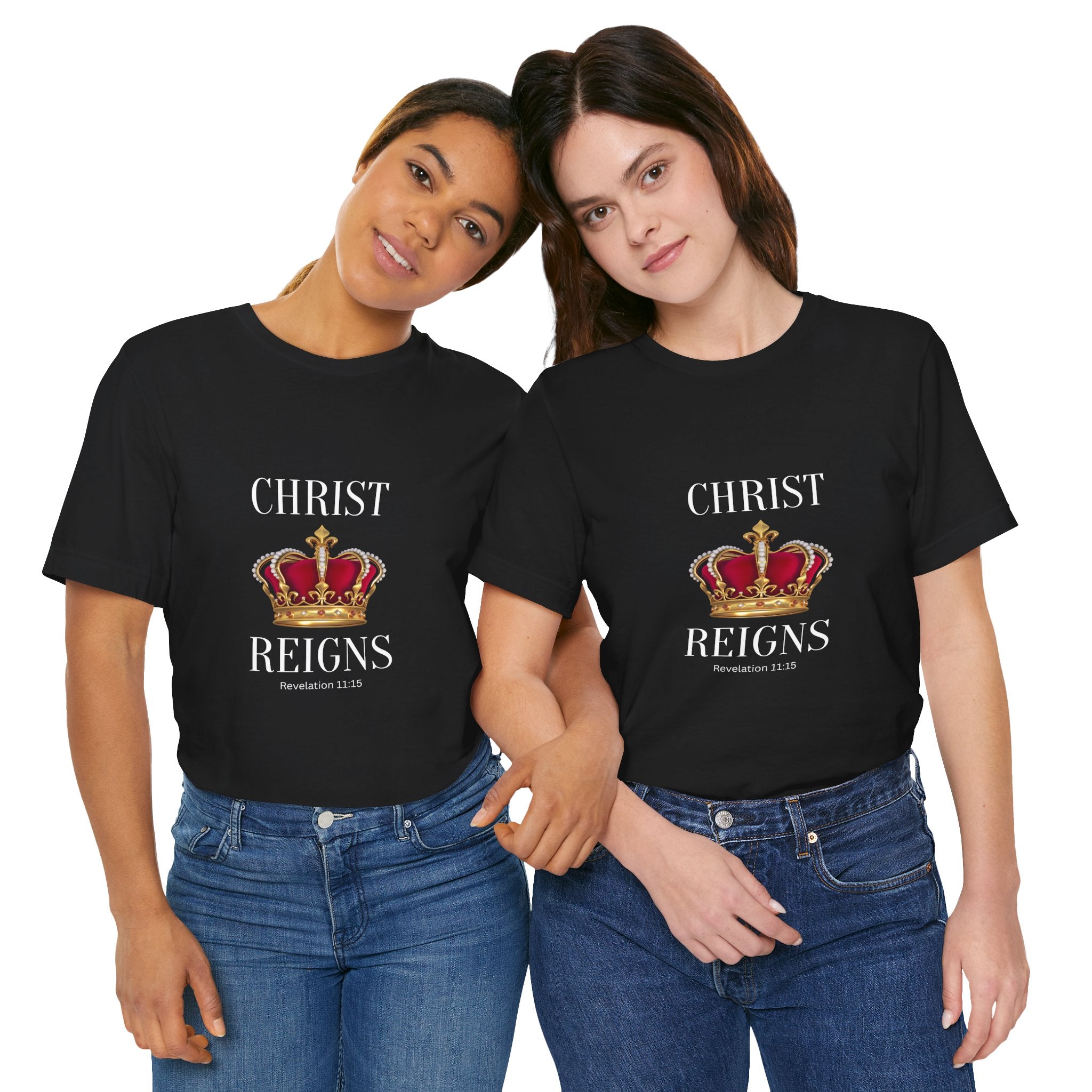 Set Apart Premium Tee — Royal Red & Gold Crown T-Shirt