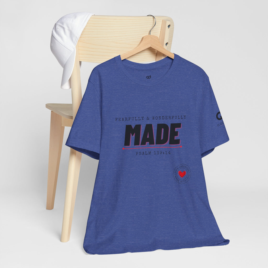Kingdom Culture Statement Tee — "Fearfully & Wonderfully Made" Psalm 139:14 Christian Tee