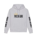 Yeshua King of Kings Hoodie (Grey & White)