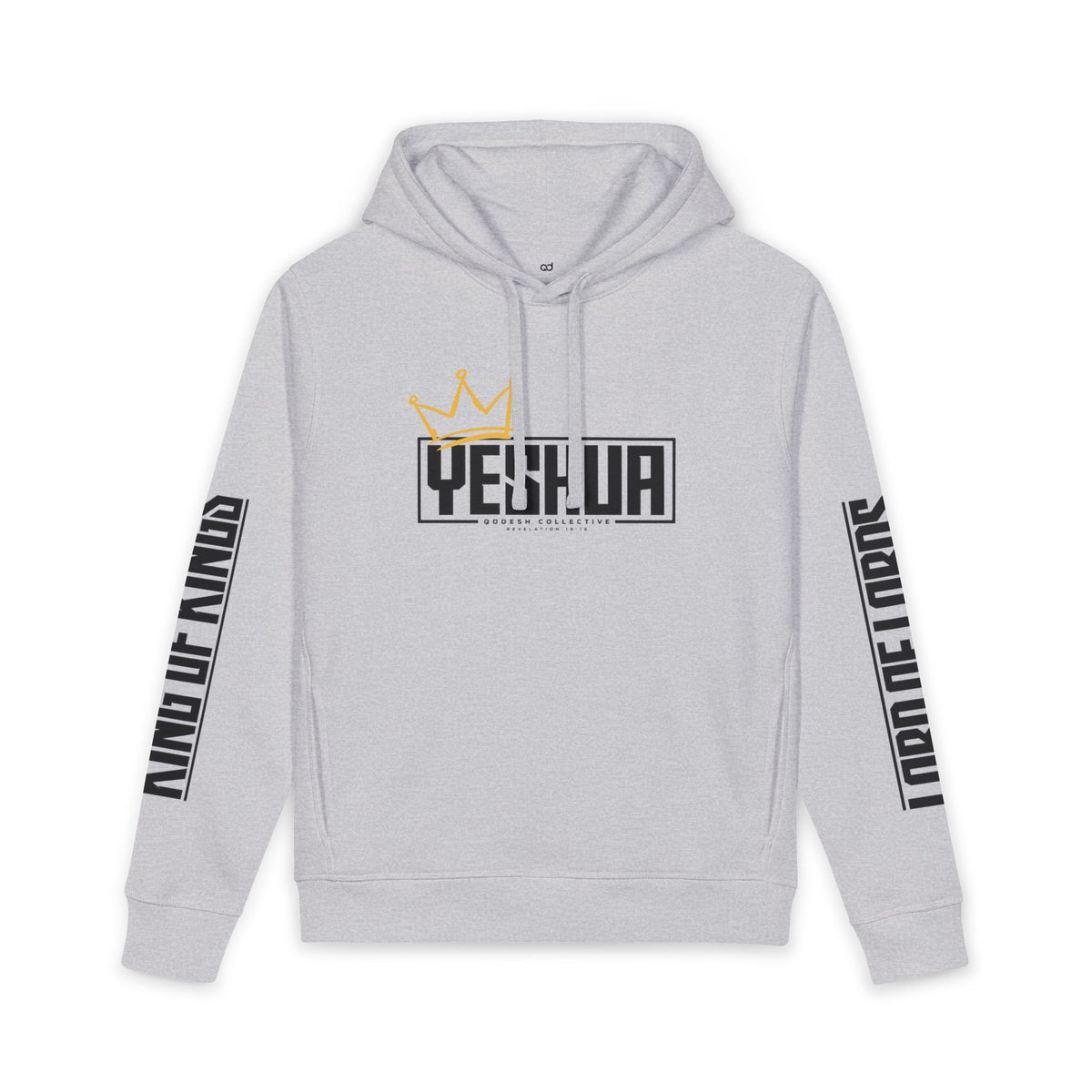 Yeshua King of Kings Hoodie (Grey & White)