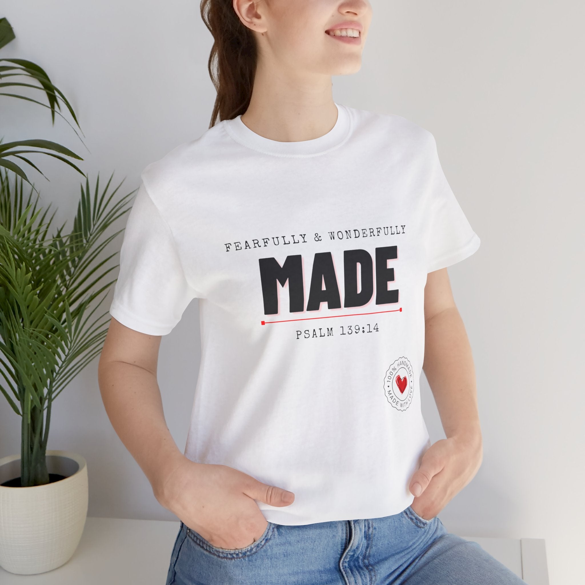 Kingdom Culture Statement Tee — "Fearfully & Wonderfully Made" Psalm 139:14 Christian Tee