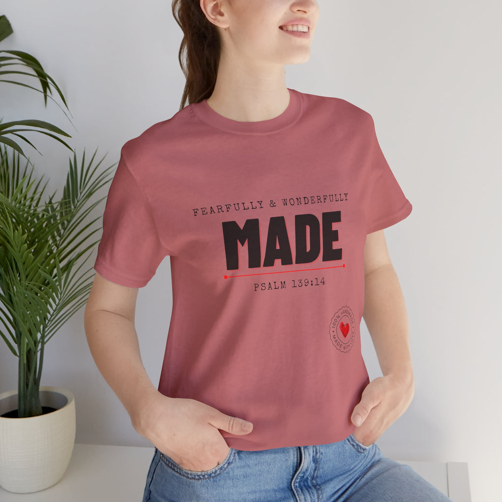 Kingdom Culture Statement Tee — "Fearfully & Wonderfully Made" Psalm 139:14 Christian Tee