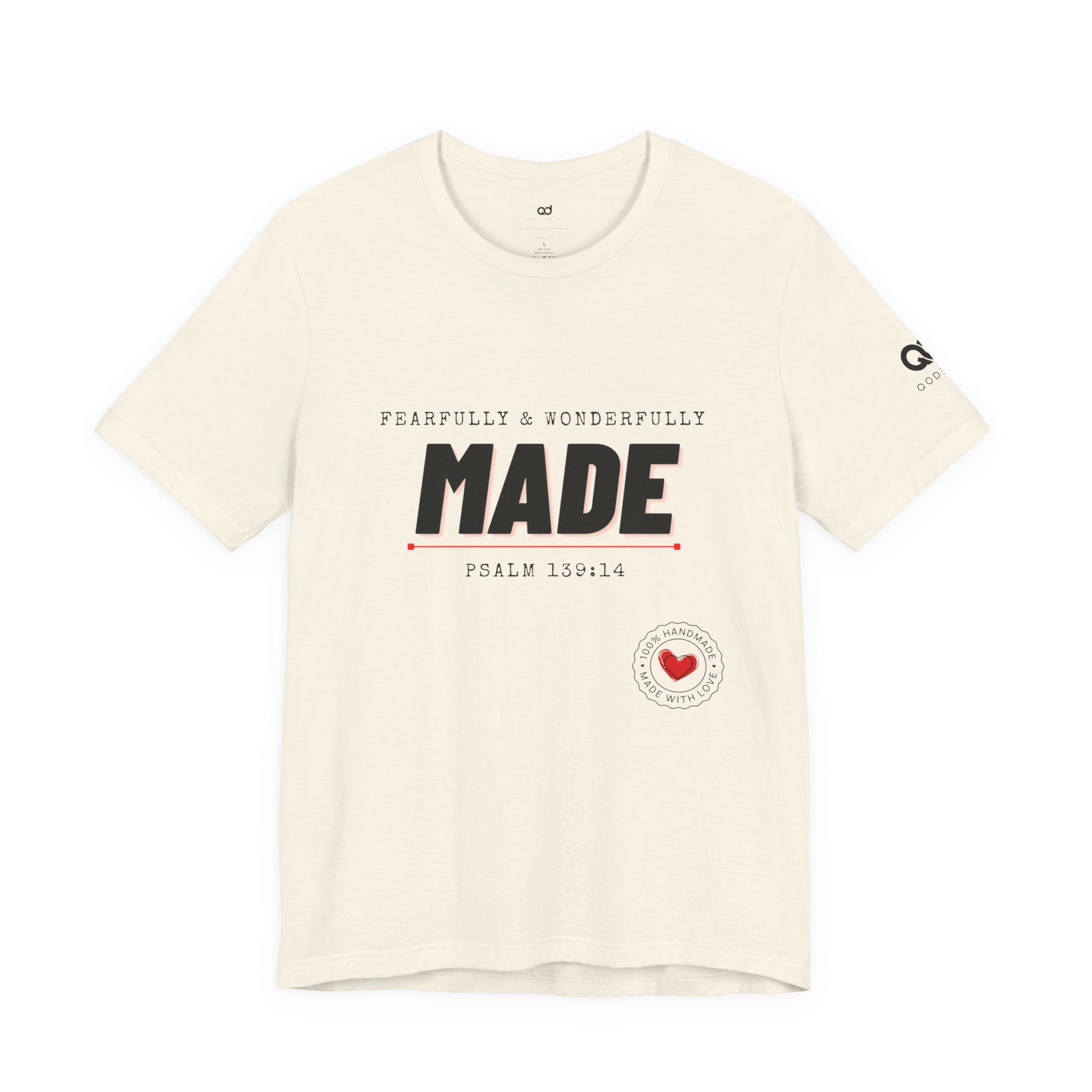Kingdom Culture Statement Tee — "Fearfully & Wonderfully Made" Psalm 139:14 Christian Tee