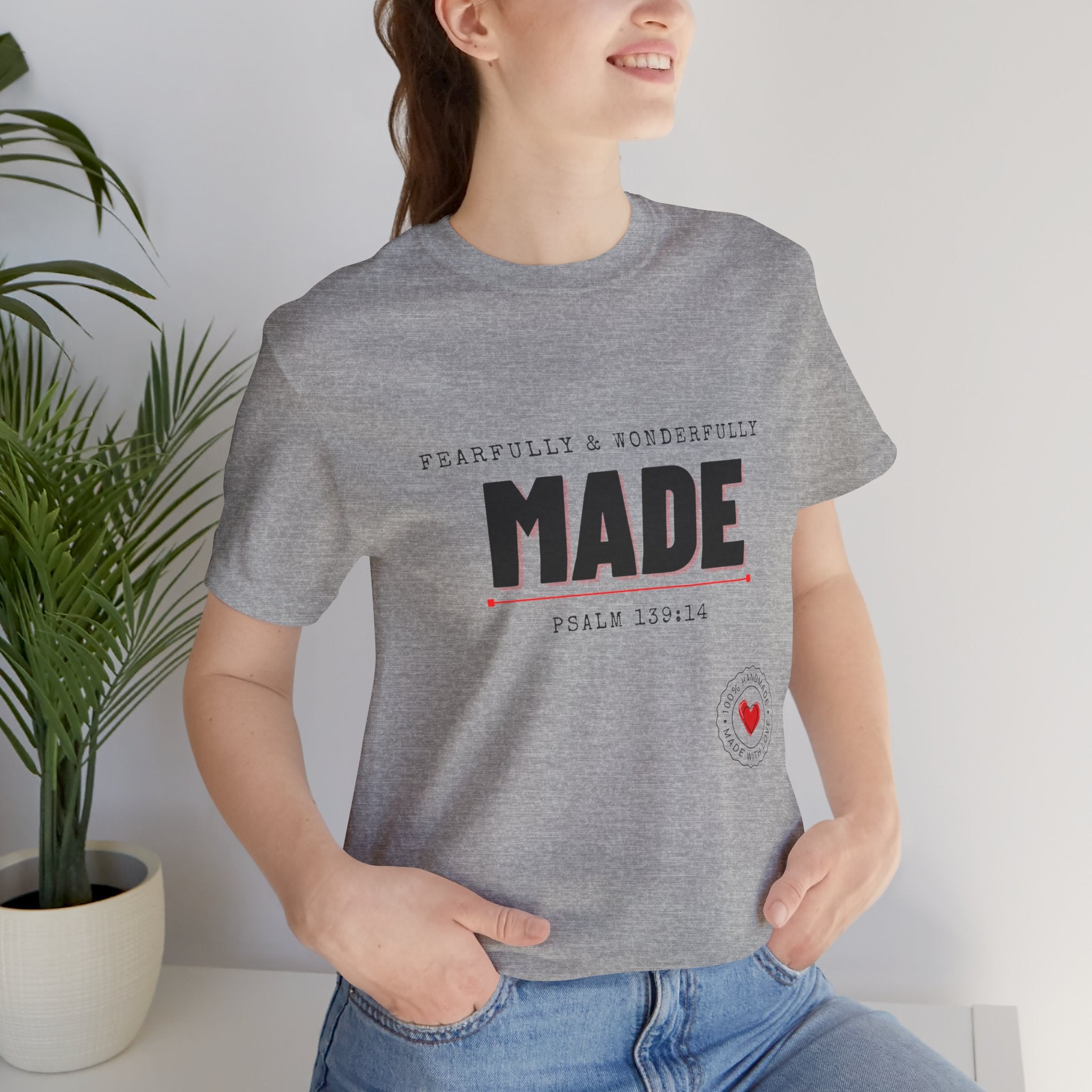 Kingdom Culture Statement Tee — "Fearfully & Wonderfully Made" Psalm 139:14 Christian Tee