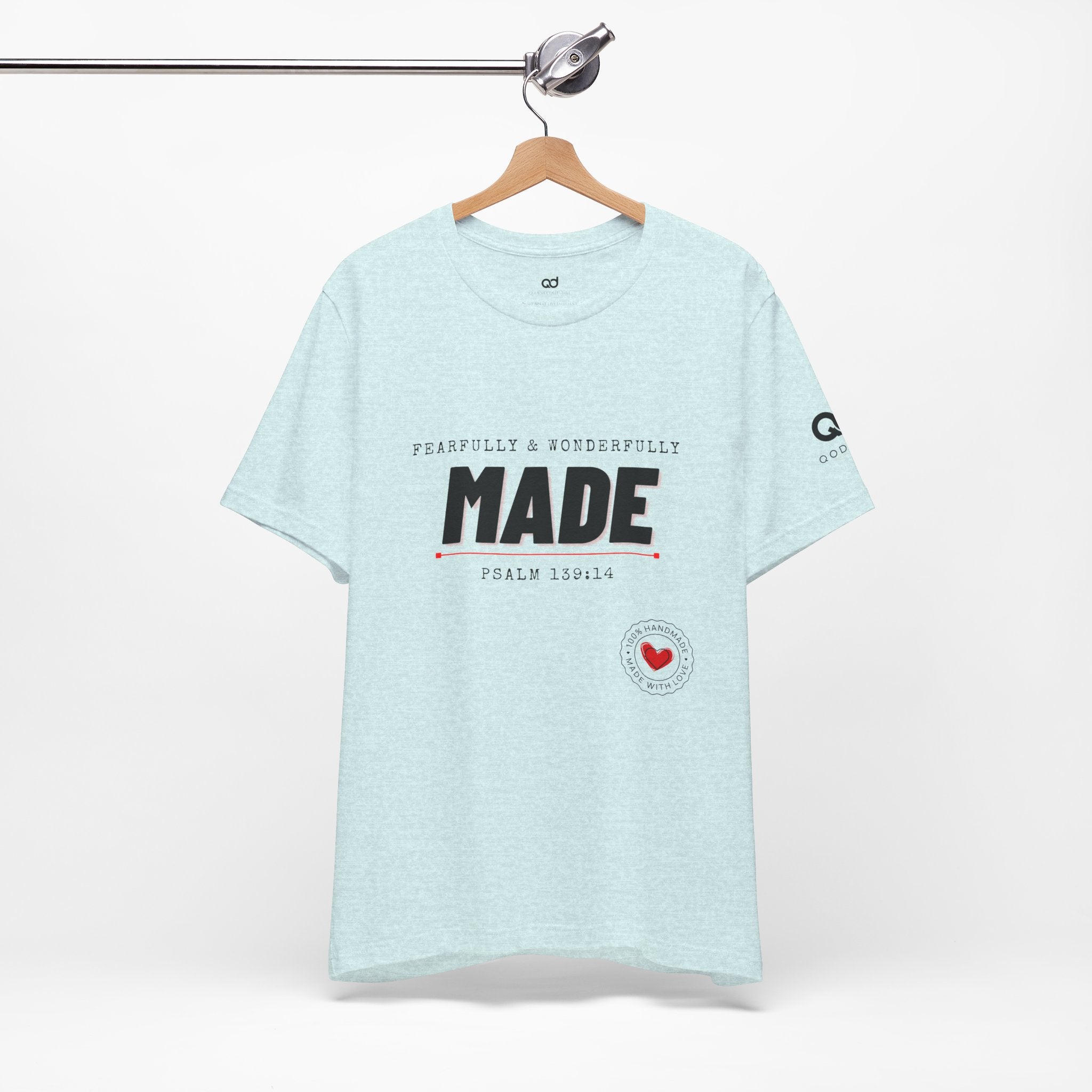 Kingdom Culture Statement Tee — "Fearfully & Wonderfully Made" Psalm 139:14 Christian Tee