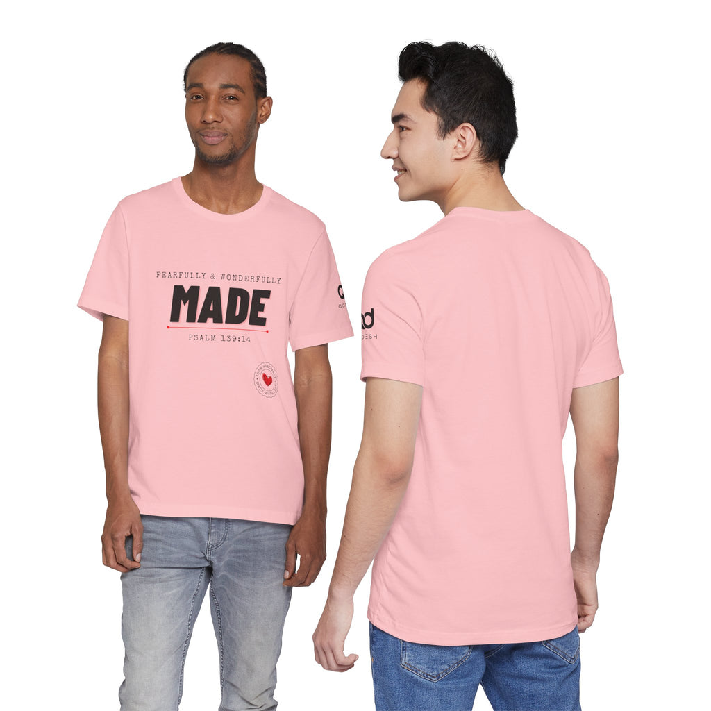Kingdom Culture Statement Tee — "Fearfully & Wonderfully Made" Psalm 139:14 Christian Tee