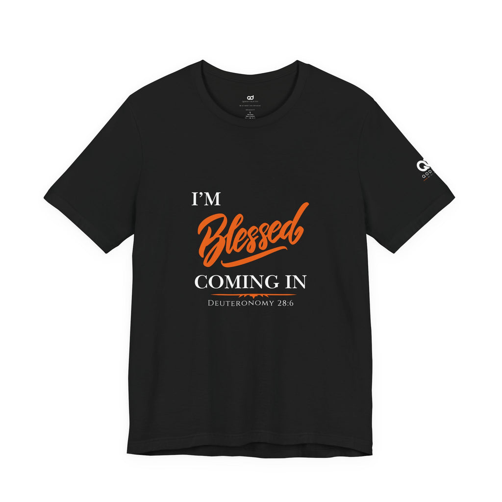 Blessed Script Tee — Inspirational 'Blessed' Short Sleeve T-Shirt