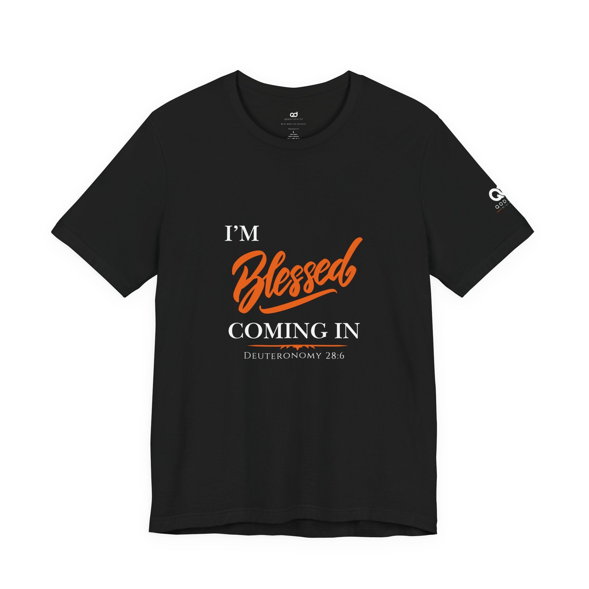 Blessed Script Tee — Inspirational 'Blessed' Short Sleeve T-Shirt