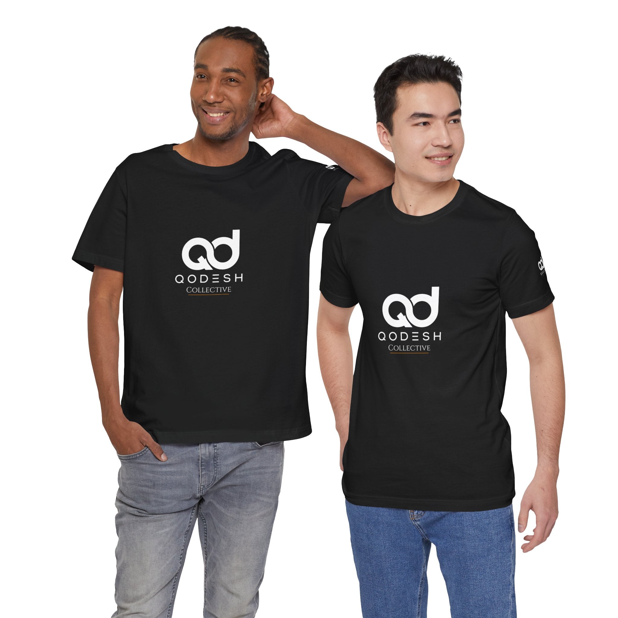 Qodesh Collective White Tee — Unisex Jersey Short Sleeve T-Shirt