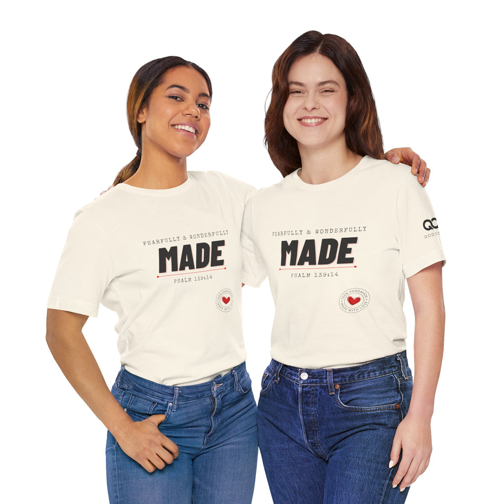 Kingdom Culture Statement Tee — "Fearfully & Wonderfully Made" Psalm 139:14 Christian Tee