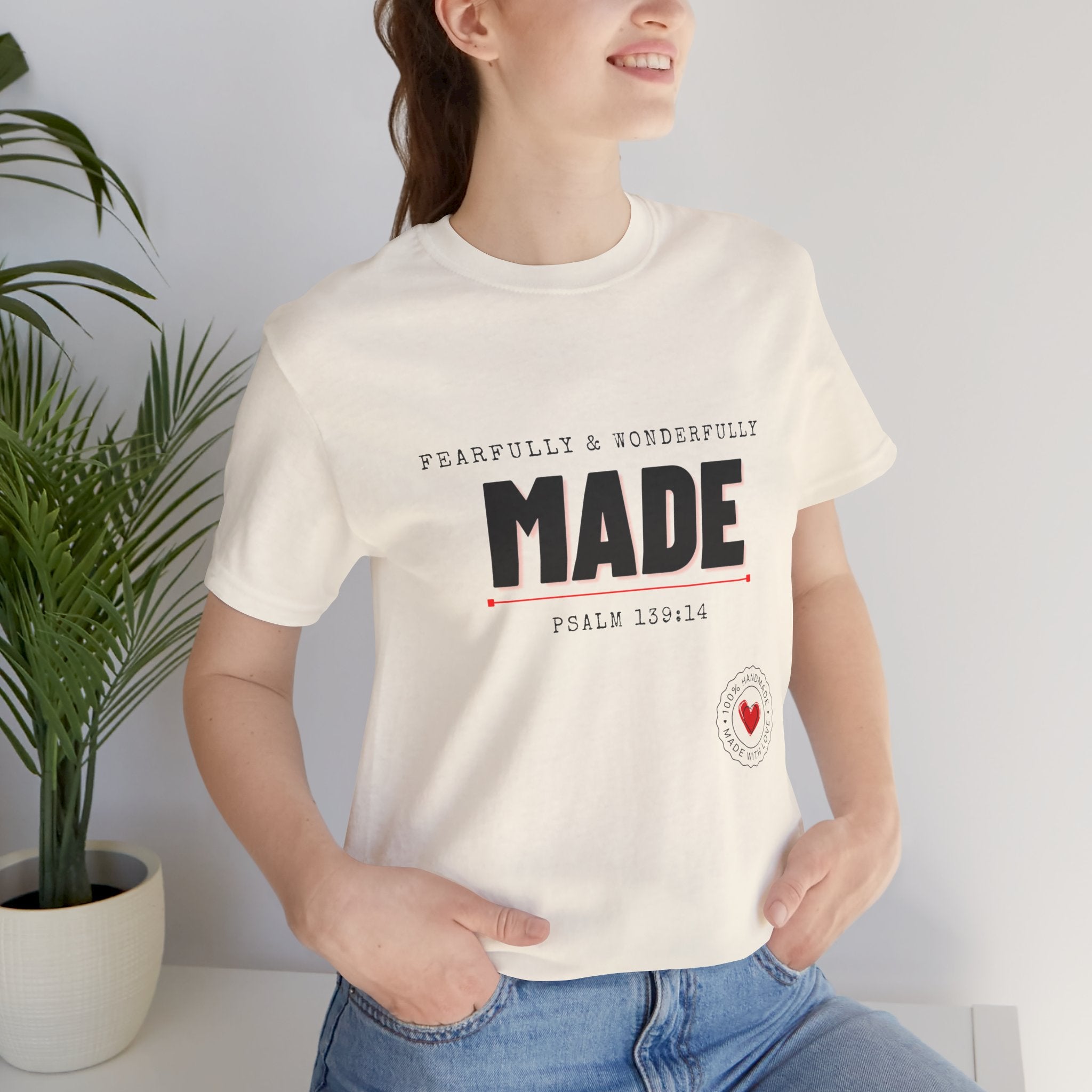 Kingdom Culture Statement Tee — "Fearfully & Wonderfully Made" Psalm 139:14 Christian Tee