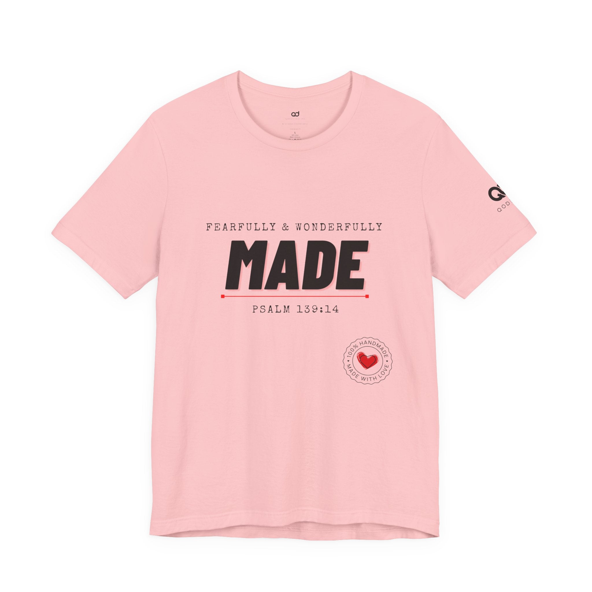 Kingdom Culture Statement Tee — "Fearfully & Wonderfully Made" Psalm 139:14 Christian Tee