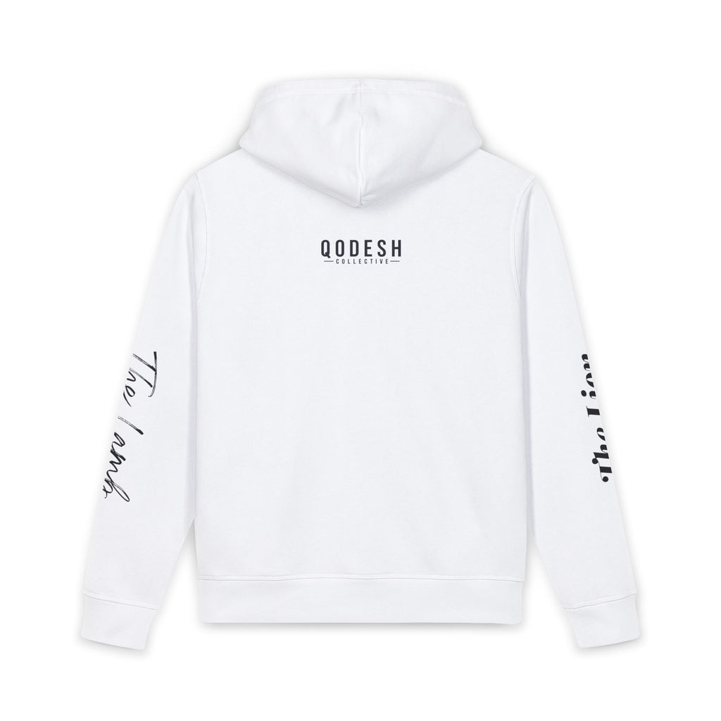 Lion/Lamb Crest Hoodie — 'Qodesh' Organic Cotton Graphic Pullover