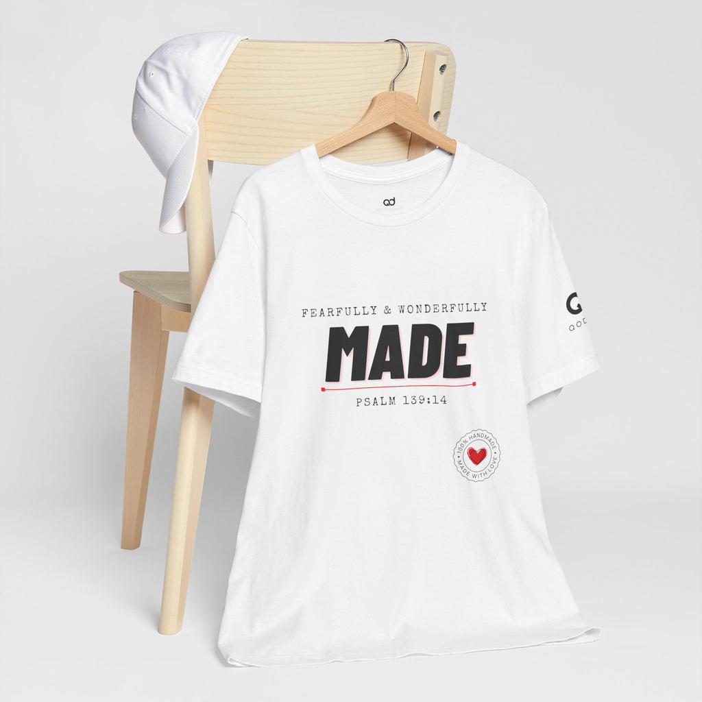 Kingdom Culture Statement Tee — "Fearfully & Wonderfully Made" Psalm 139:14 Christian Tee