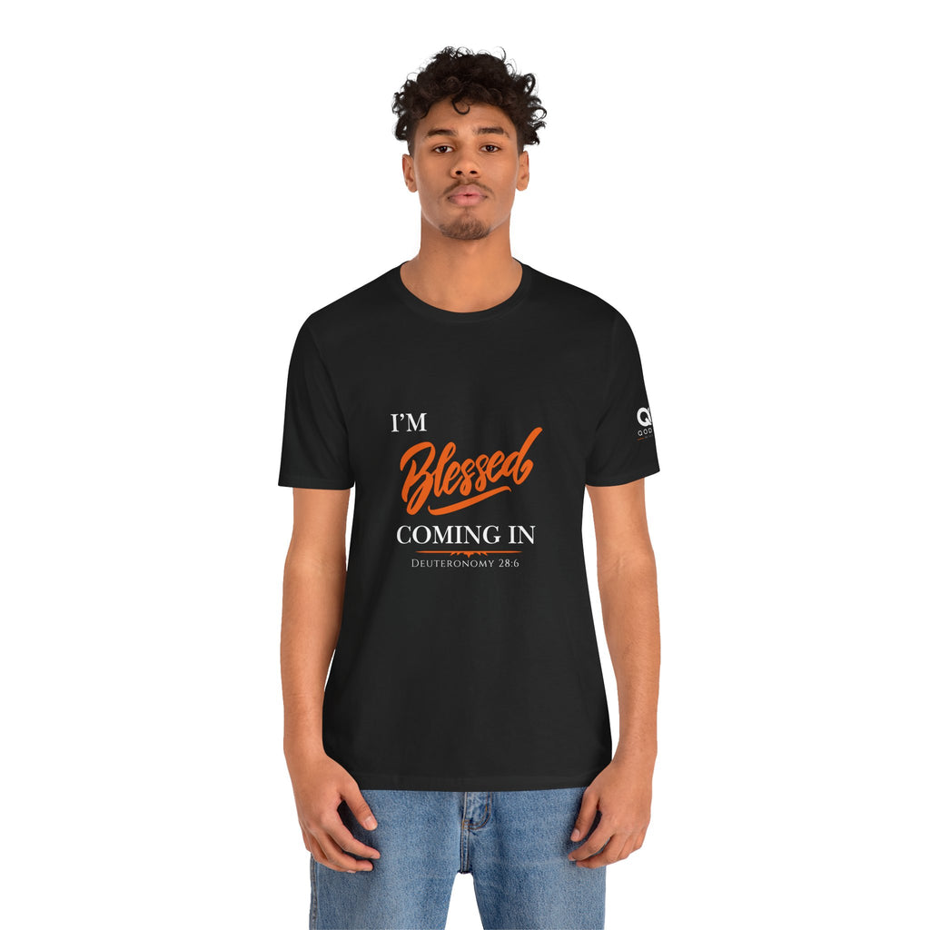 Blessed Script Tee — Inspirational 'Blessed' Short Sleeve T-Shirt