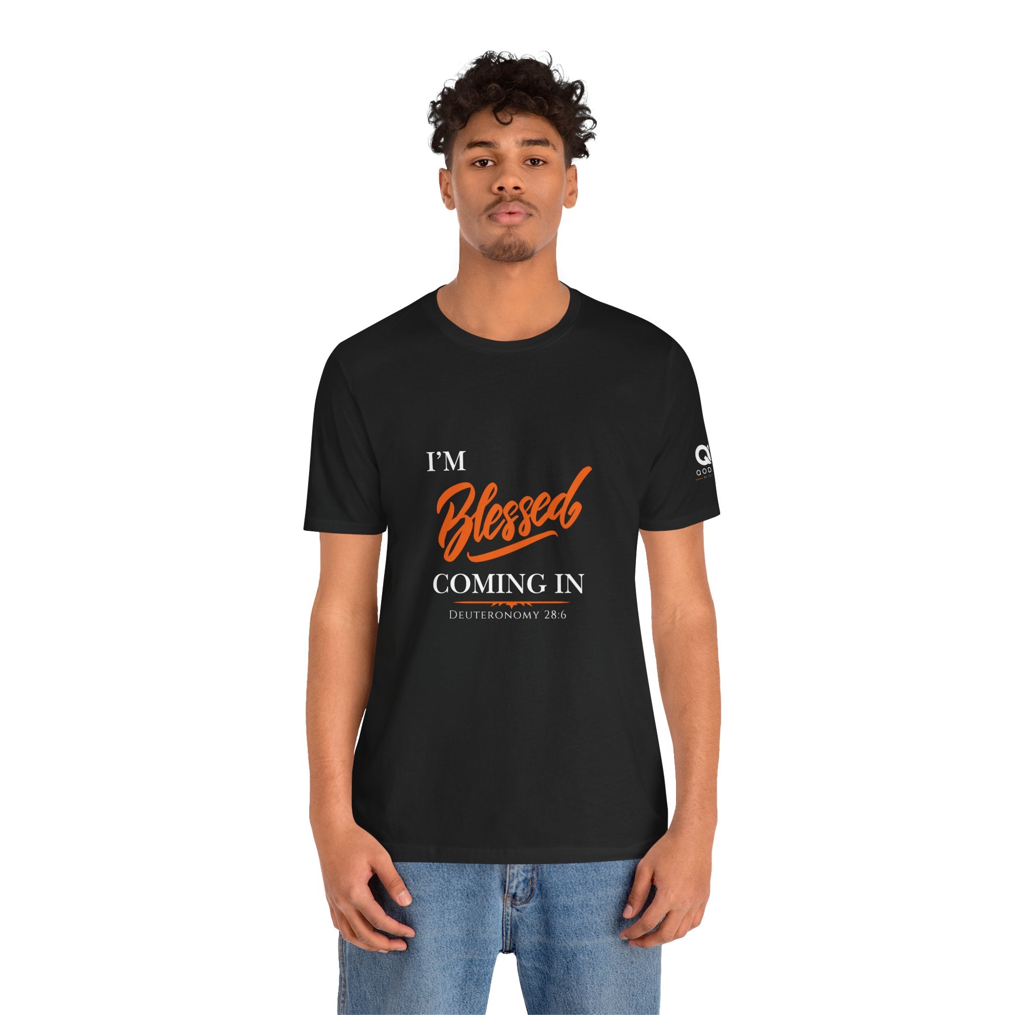 Blessed Script Tee — Inspirational 'Blessed' Short Sleeve T-Shirt