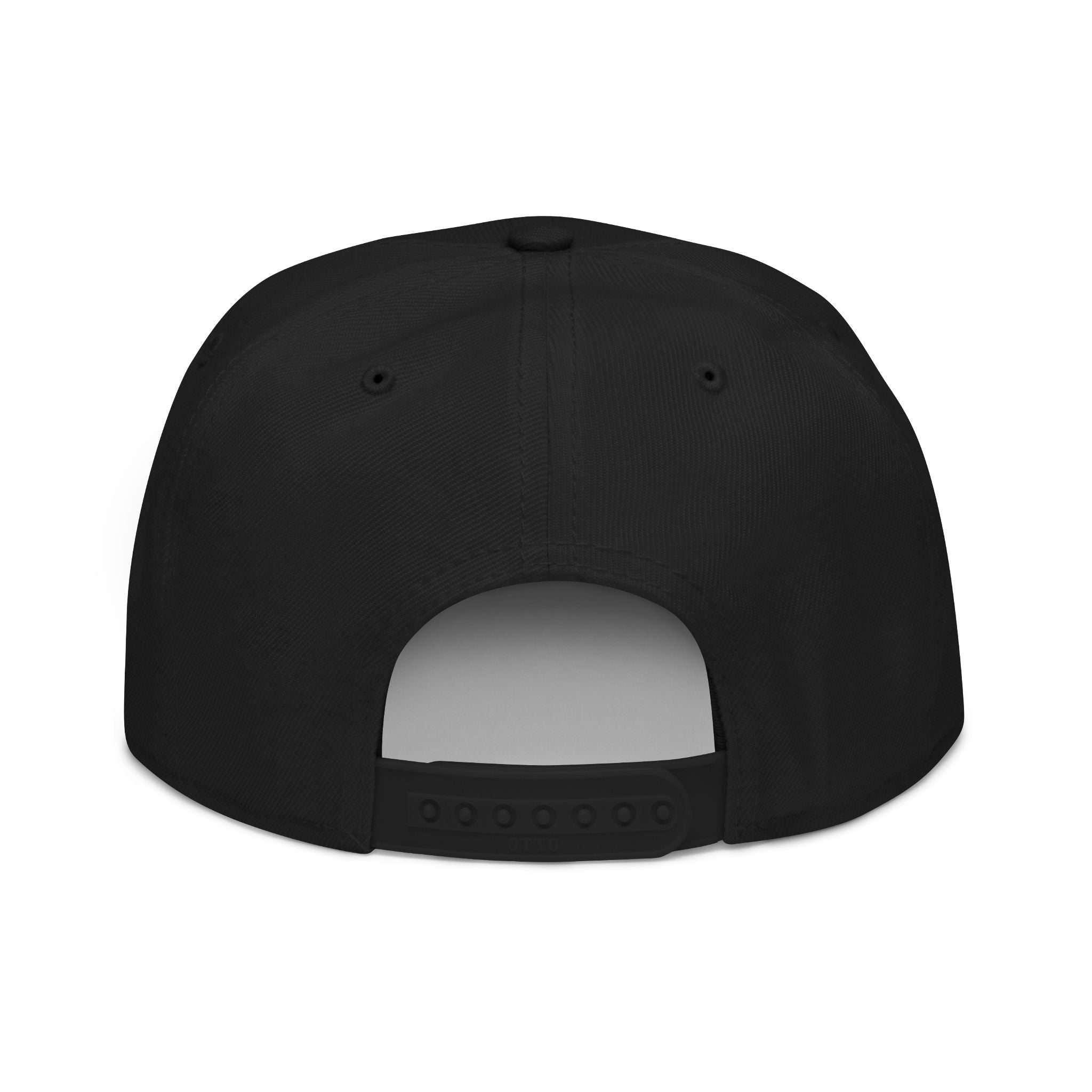 Embroidered Qodesh Set Apart Cap Logo Snapback Hat — Premium Faith Inspired Hat - Streetwear Black Flat Bill Cap