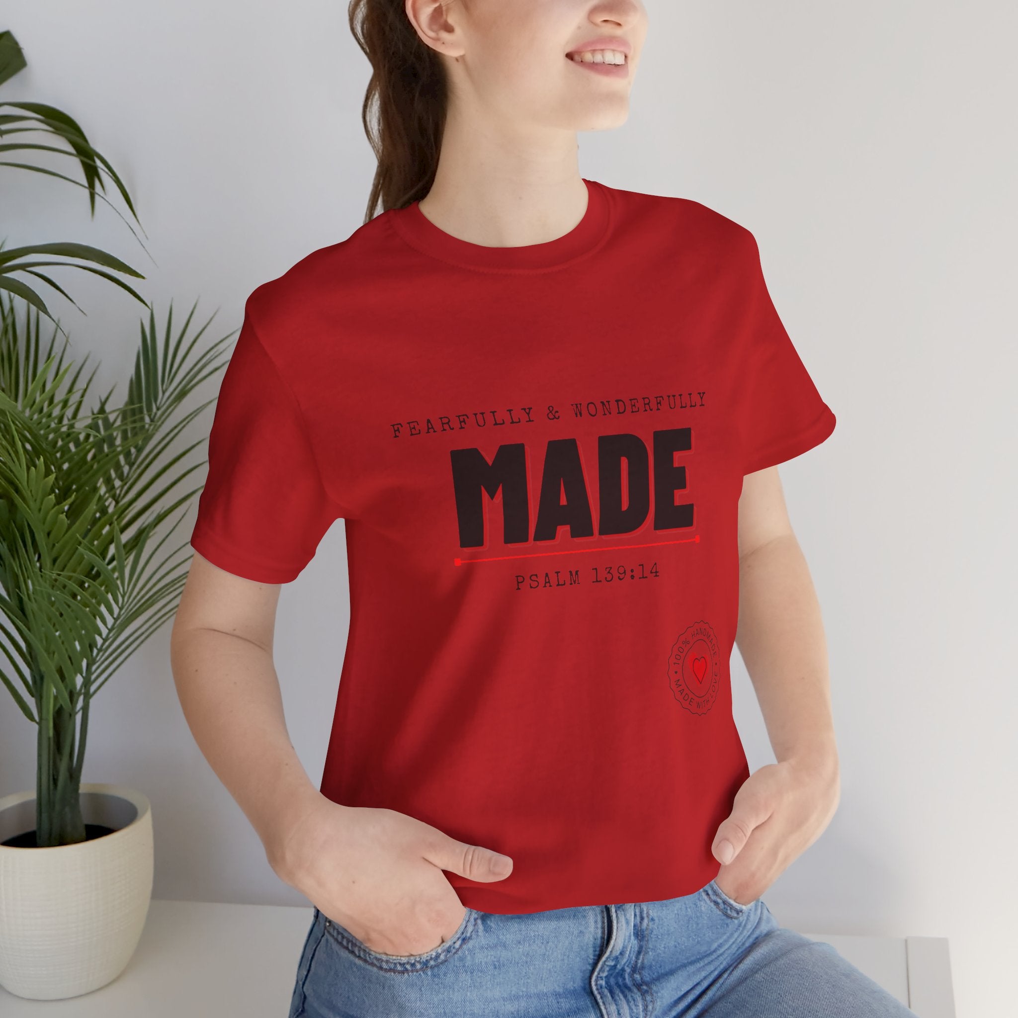 Kingdom Culture Statement Tee — "Fearfully & Wonderfully Made" Psalm 139:14 Christian Tee