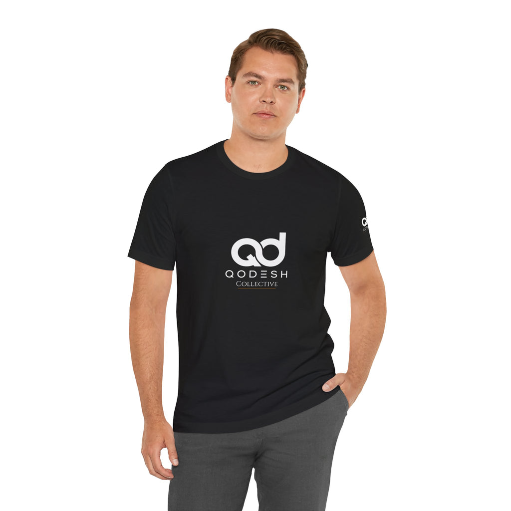 Qodesh Collective White Tee — Unisex Jersey Short Sleeve T-Shirt