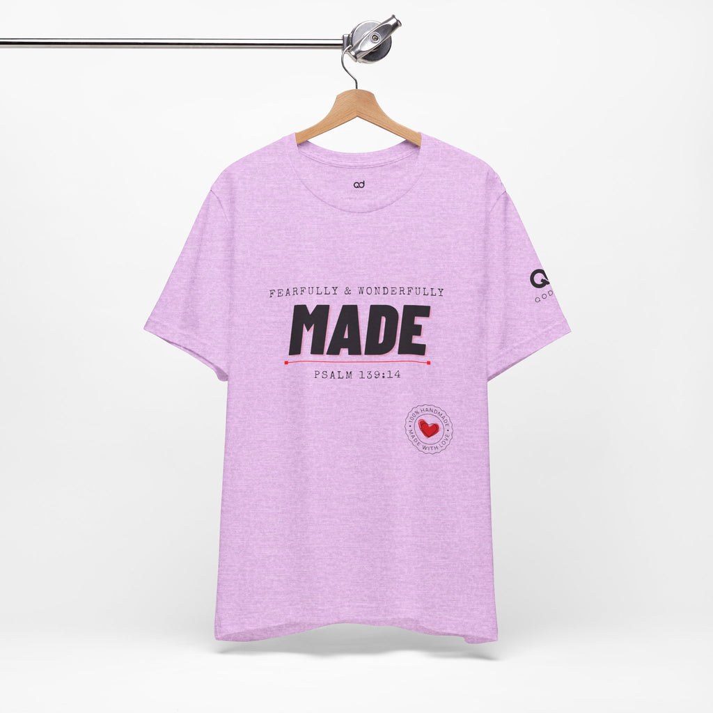 Kingdom Culture Statement Tee — "Fearfully & Wonderfully Made" Psalm 139:14 Christian Tee