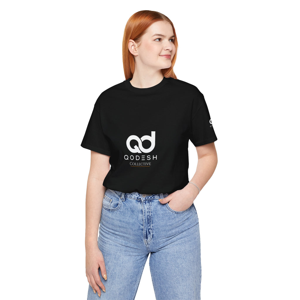 Qodesh Collective White Tee — Unisex Jersey Short Sleeve T-Shirt